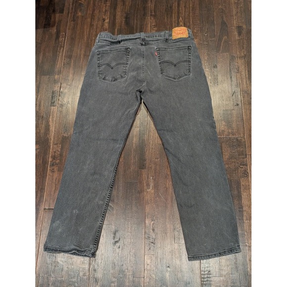 Levis 514 Jeans Mens 37x29 Gray Straight Leg Faded Denim Grunge Classic Y2K - Picture 7 of 13